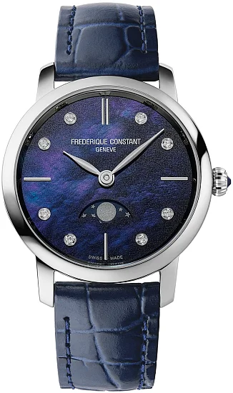 Frederique Constant Slimline Moonphase Ladies Diamonds FC-206MPND1S6