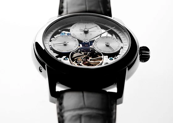 Frederique Constant Tourbillon Manufacture Calendar Skeleton Steel Limited Edition FC-975S4H6