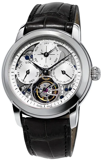 Frederique Constant Tourbillon Manufacture Calendar Skeleton Steel Limited Edition FC-975S4H6