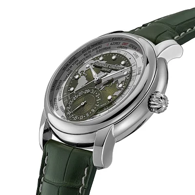 Frederique Constant Worldtimer Manufacture Green Limited Edition FC-718KWM4H6