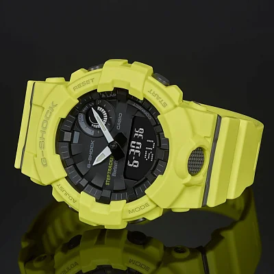 Casio G-Shock G-Squad Analog-Digital Bluetooth Steptracker Lime GBA-800-9AER
