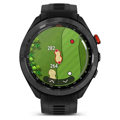 Garmin Approach S70 47mm Digital Golf Smartwatch Ceramic Black HR GPS 010-02746-12