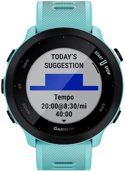 Garmin Forerunner 55 Aqua 42mm HR GPS Digital Smartwatch 010-02562-12