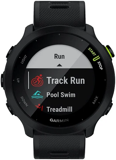 Garmin Forerunner 55 Black 42mm HR GPS Digital Smartwatch 010-02562-10