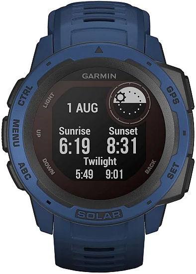 Garmin Instinct Solar 45mm Tidal Blue HR GPS Digital Smartwatch 010-02293-01