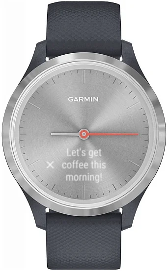 Garmin Vivomove 3S 39mm Granite Blue-Silver HR Hybrid Smartwatch 010-02238-20