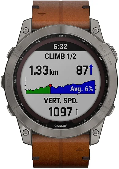 Garmin Fenix 7X 51mm Sapphire Solar Titanium Straps Set HR GPS 010-02541-19