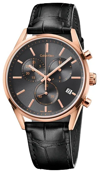 CALVIN KLEIN Gent Formality Chrono Rose Gold PVD K4M276C3