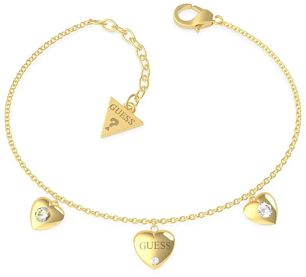 Guess Bransoletka Damska Kryształki Stal PVD UBB70038-S