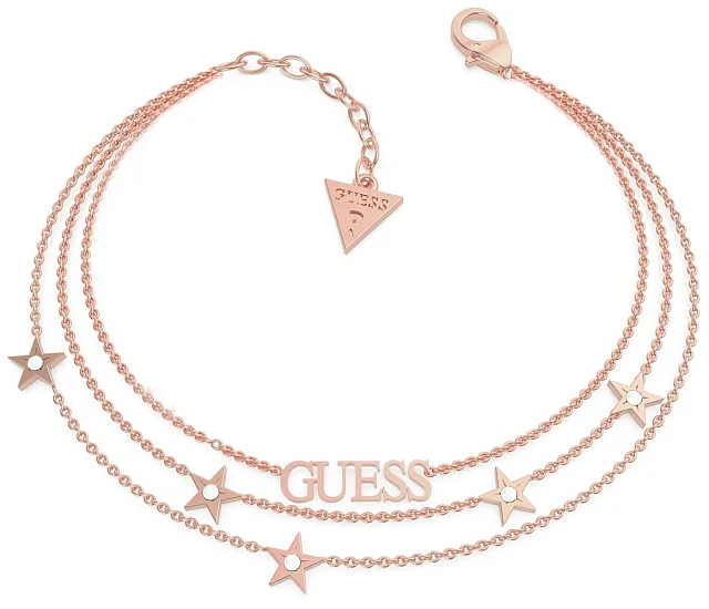 Guess Bransoletka Damska Kryształki Stal PVD UBB70079-S