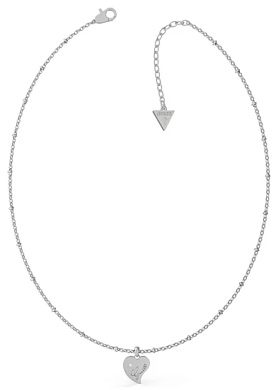 Guess Naszyjnik Serce Stal UBN79012
