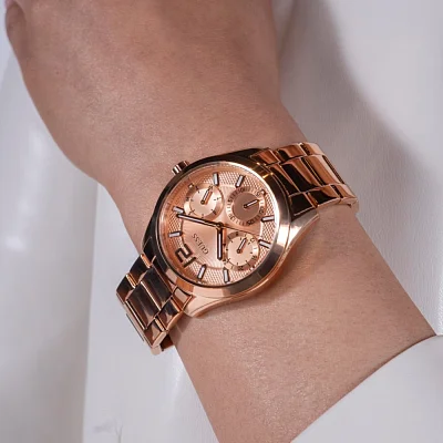 Guess Zoe Day-Date Rose Gold PVD GW0760L3