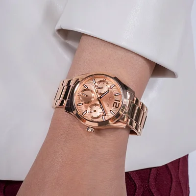 Guess Zoe Day-Date Rose Gold PVD GW0760L3