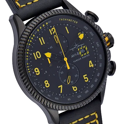 AVI-8 Hawker Hunter Chrono Strap SET Leather/NATO AV-4036-01