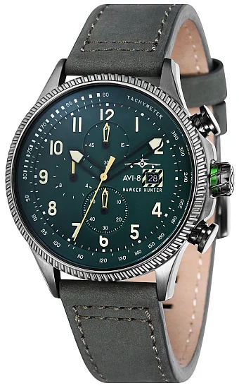 AVI-8 Hawker Hunter Chrono Strap SET Leather/NATO AV-4036-08