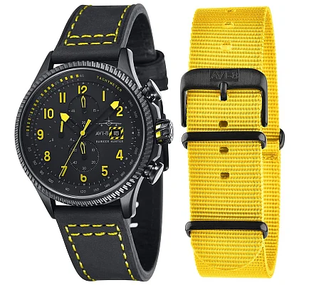 AVI-8 Hawker Hunter Chrono Strap SET Leather/NATO AV-4036-01