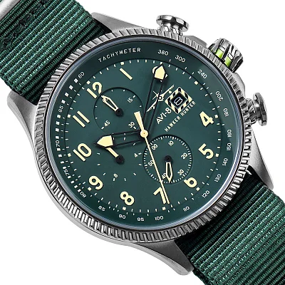 AVI-8 Hawker Hunter Chrono Strap SET Leather/NATO AV-4036-08