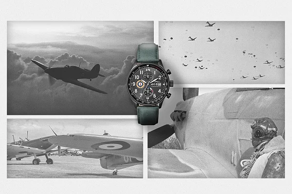 AVI-8 Hawker Hurricane Classic Chronograph Military Green AV-4011-0D