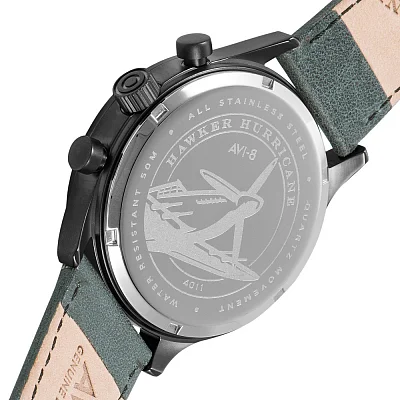 AVI-8 Hawker Hurricane Classic Chronograph Military Green AV-4011-0D