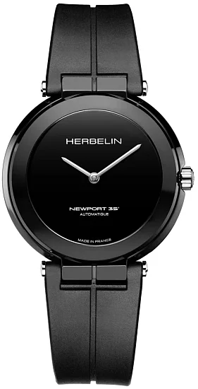 Herbelin Newport Automatic Black Ceramic Lady 1325CRN04