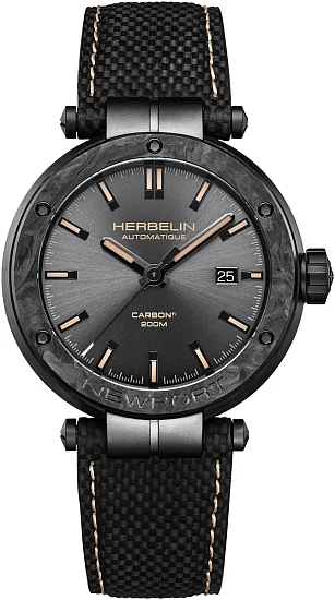 Herbelin Newport Slim Automatic Carbon Gent 1788CTN153