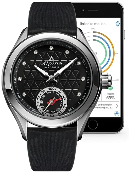 Alpina Horological Smartwatch Ladies Diamonds AL-285BTD3C6