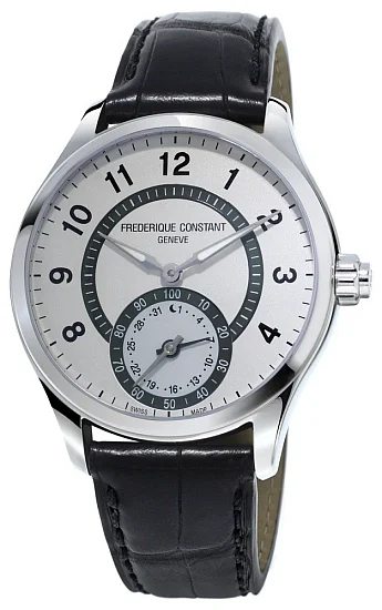 Frederique Constant Horological Smartwatch White Grey Dial FC-285SDG5B6
