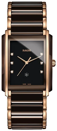 Rado Integral Gent Diamonds Quartz L Brown R20219722