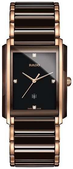 Rado Integral Gent Diamonds Quartz L Brown R20219712