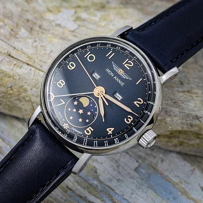Iron Annie Amazonas Impression Lady Quartz Moonphase Calendar IA-5977-4