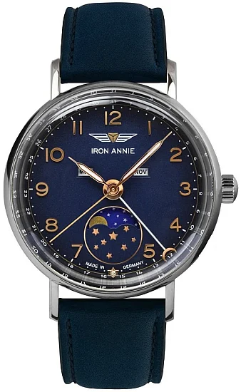 Iron Annie Amazonas Impression Lady Quartz Moonphase Calendar IA-5977-4