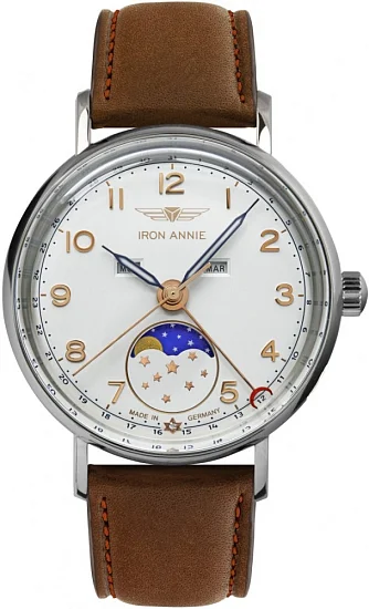 Iron Annie Amazonas Impression Lady Quartz Moonphase Calendar IA-5977-1