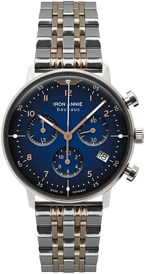 Iron Annie Bauhaus Lady Quartz Chrono Steel IA-5089M-B3
