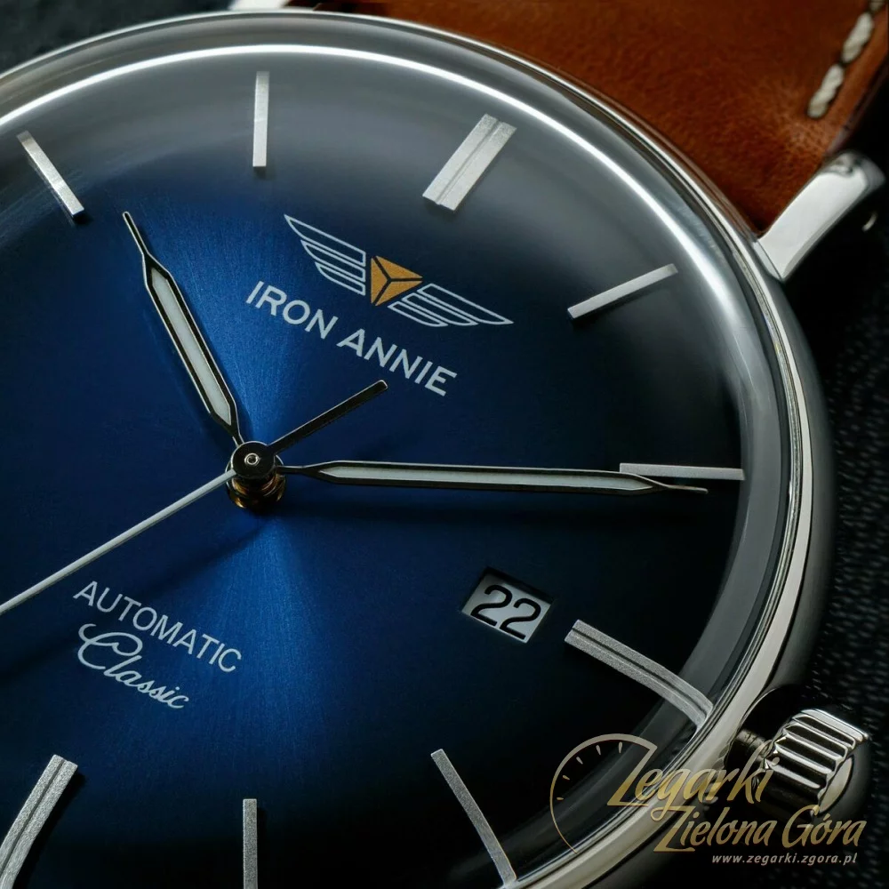 Iron Annie Orologio Automatico Uomo Classic 5958 - Movimento Svizzero, Vetro Minerale, Made In Germany - 5