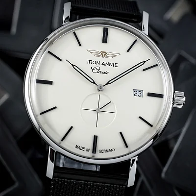 Iron Annie Classic Quartz Small Second Mesh IA-5938M-5