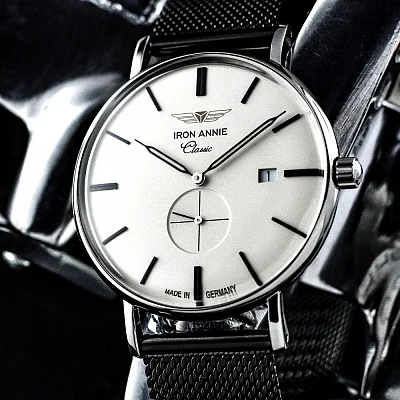 Iron Annie Classic Quartz Small Second Mesh IA-5938M-5