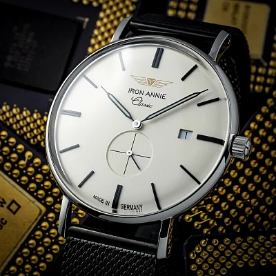 Iron Annie Classic Quartz Small Second Mesh IA-5938M-5