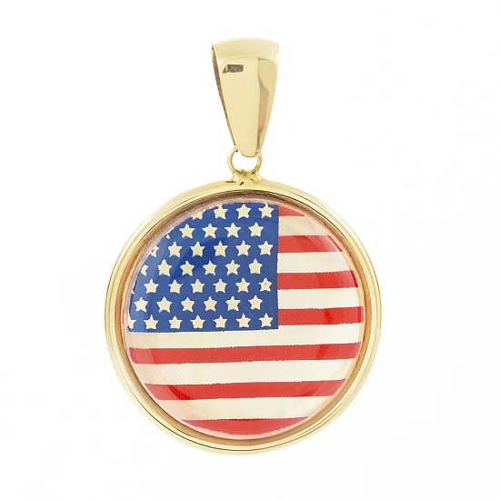 Wysoka Próba Złota Zawieszka Flaga USA 2,45g TCZ000500Z