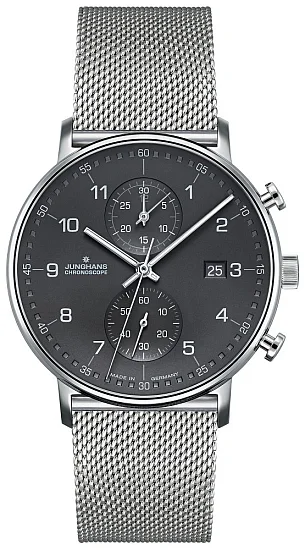 Junghans Form C Quartz Chrono Chronoscope Mesh 41/487744