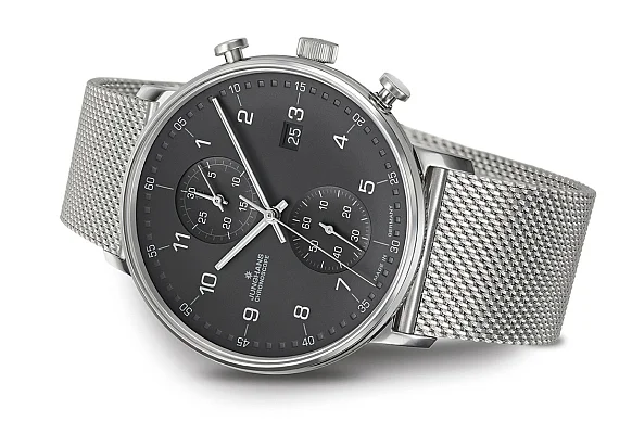 Junghans Form C Quartz Chrono Chronoscope Mesh 41/4877.44