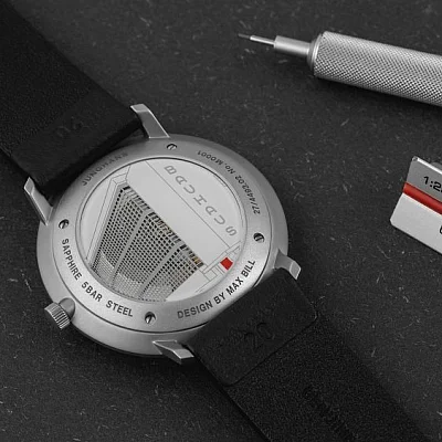 Junghans Max Bill Automatic Regulator Edition Bauhaus Sapphire 27/4493.02