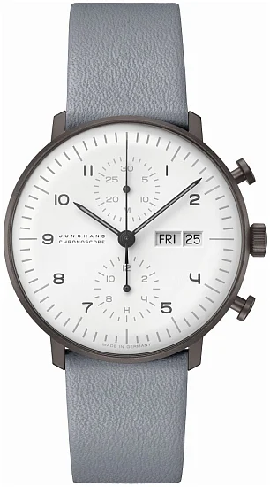 Junghans Max Bill Chronoscope Black and White Special Edition Sapphire 27/400802
