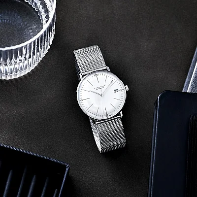 Junghans Max Bill Kleine Automatic Mesh Sapphire 27/4106.46