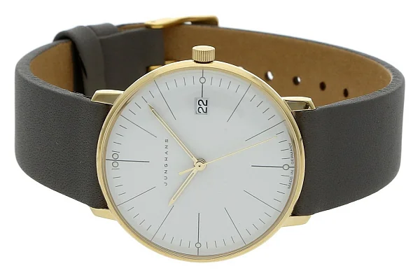 Junghans Max Bill Ladies Sand Gold PVD Sapphire 47/7853.02
