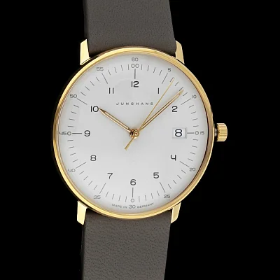 Junghans Max Bill Ladies Sand Gold PVD Sapphire 47/7854.02