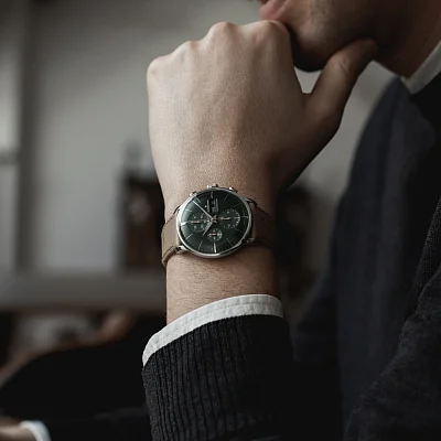 Junghans Meister Chronoscope Sapphire English Date 27/4222.03