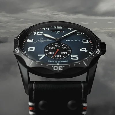 Junghans Meister Pilot Small Second Navy Blue Black PVD 27/4397.00