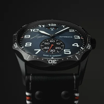 Junghans Meister Pilot Small Second Navy Blue Black PVD 27/4397.00
