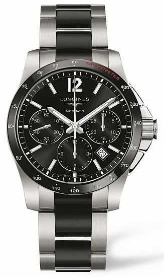 Longines Conquest Column-Wheel Chronograph Ceramic L27444567