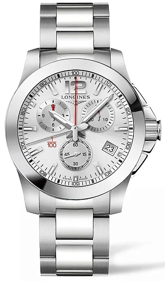 Longines Conquest Chrono 1/100 sec Horse Racing L37004766